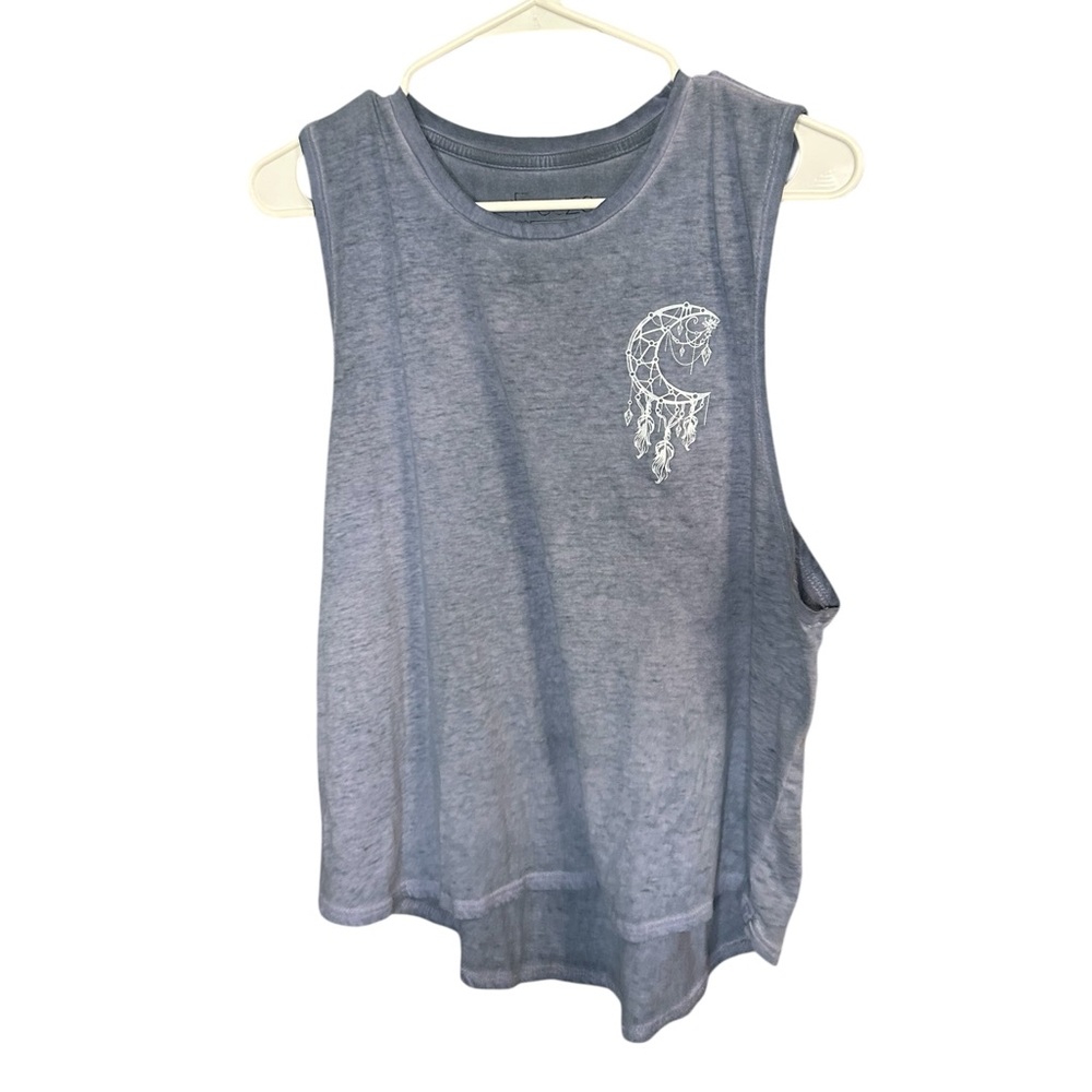 Freeze Women's Sleeveless Blue Muscle Tee